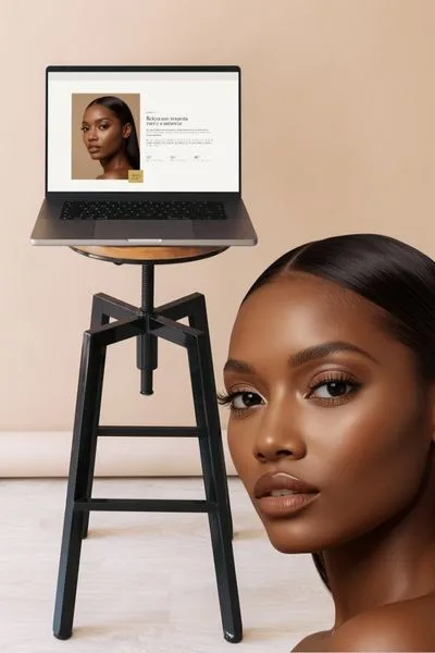 Vitrine digital para loja de cosméticos desenvolvida pela Select Web